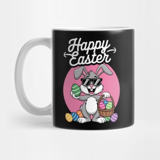 Happy Easter Bunny with Eggs Design Mug